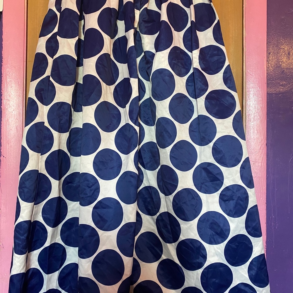 Polkadots Blue and white skirt